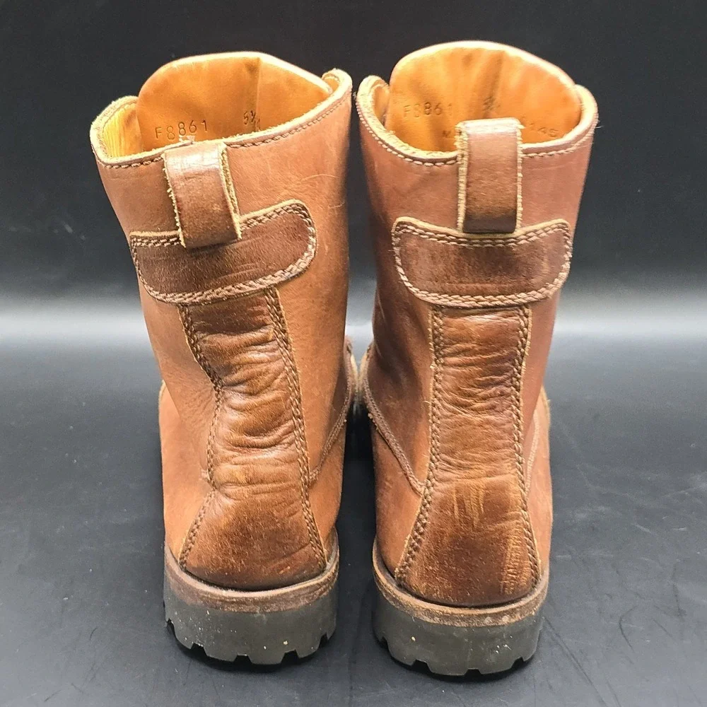 Vtg COLE HAAN Country Brown Leather  Boots F8861‎ / Women's Size 5.5M
